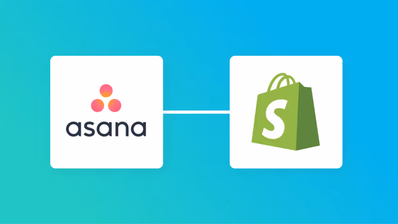 AsanaとShopifyの連携イメージ
