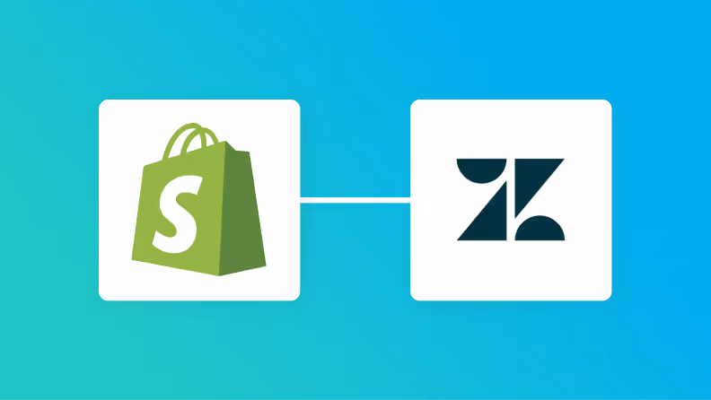 ShopifyとZendeskの連携イメージ