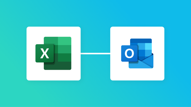 Microsoft ExcelとOutlookの連携イメージ