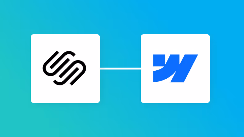 SquarespaceとWebflowの連携イメージ