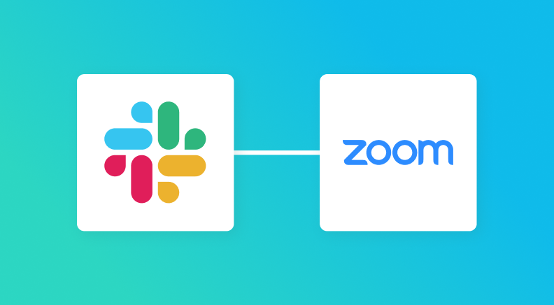 SlackとZoomの連携イメージ