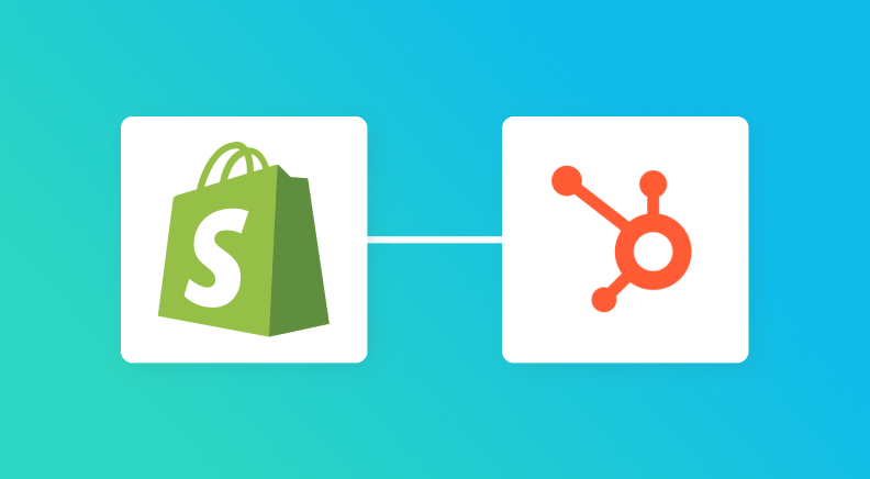 ShopifyとHubSpotの連携イメージ