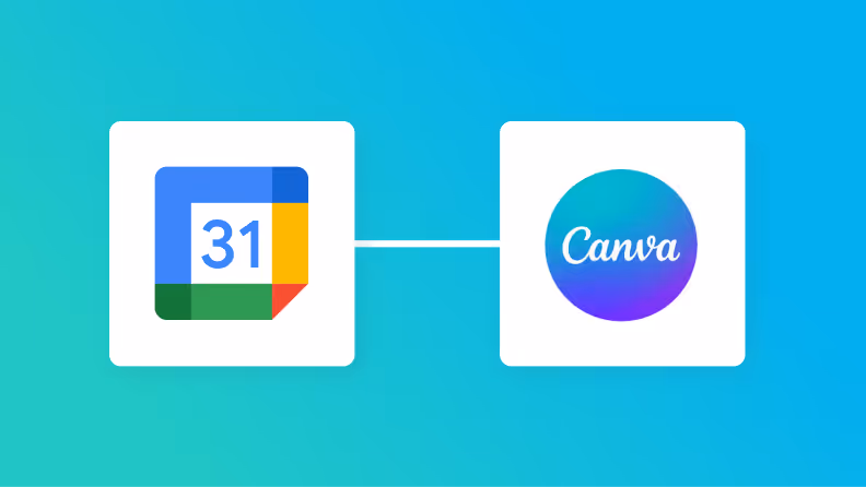 GoogleカレンダーとCanvaの連携イメージ
