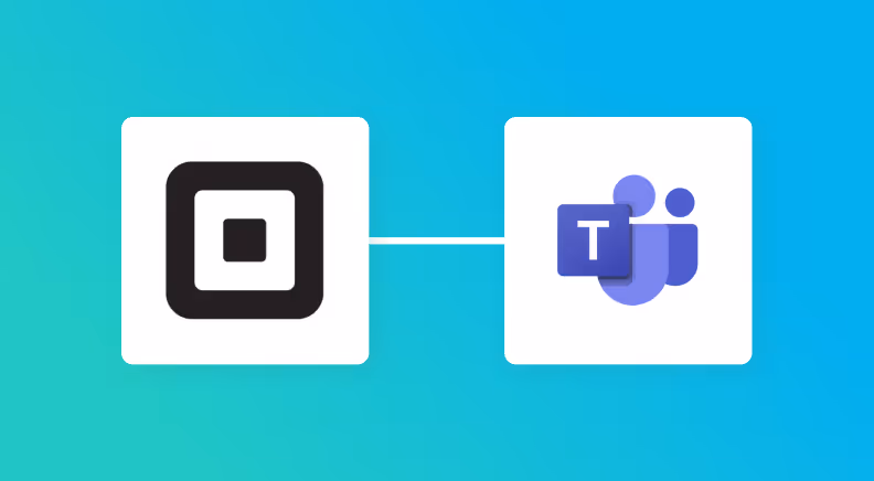 SquareとMicrosoft Teamsの連携イメージ