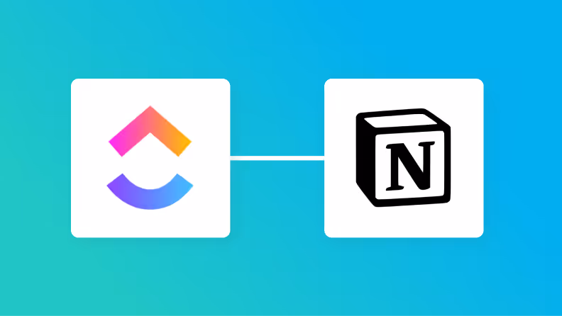 ClickUpとNotionの連携イメージ