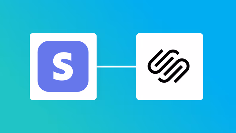 StripeとSquarespaceの連携イメージ