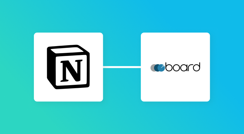 Notionとboardの連携イメージ