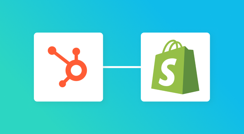 HubSpotとShopifyの連携イメージ