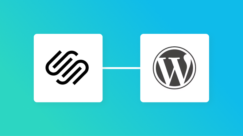 SquarespaceとWordPressの連携イメージ
