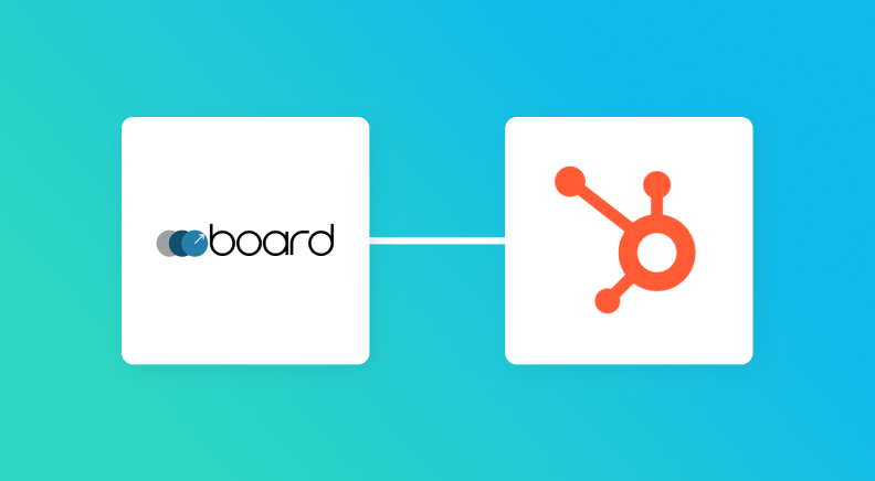 boardとHubspotの連携イメージ