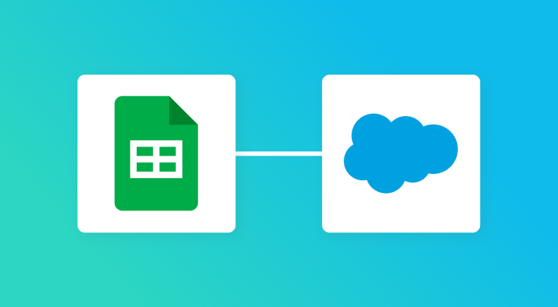 Google スプレッドシートとSalesforceの連携イメージ