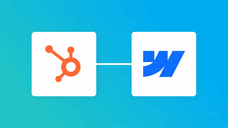 HubSpotとWebflowの連携イメージ