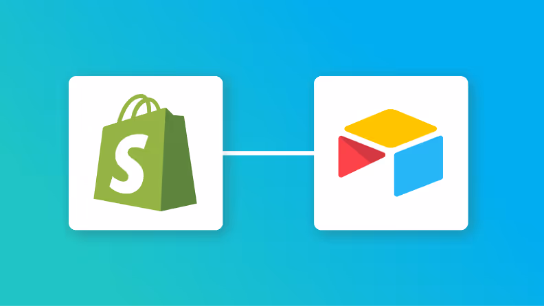 ShopifyとAirtableの連携イメージ