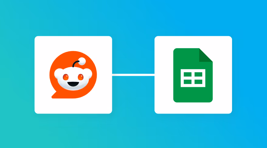 RedditとGoogle スプレッドシートの連携イメージ