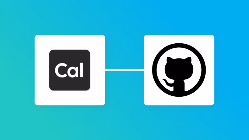 Cal.comとGitHubの連携イメージ