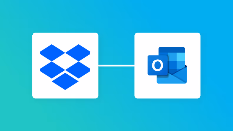 DropboxとOutlookの連携イメージ