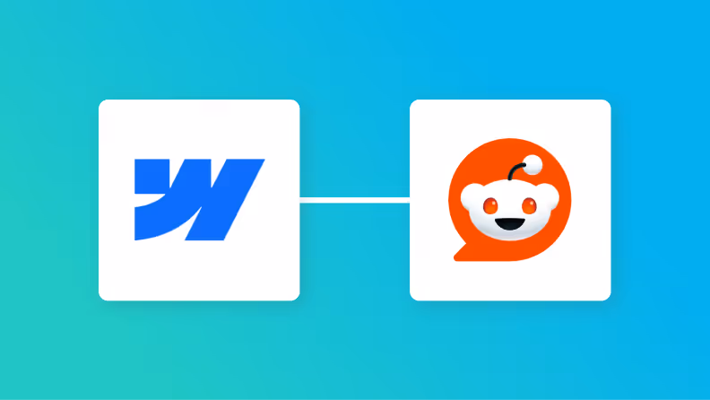 WebflowとRedditの連携イメージ