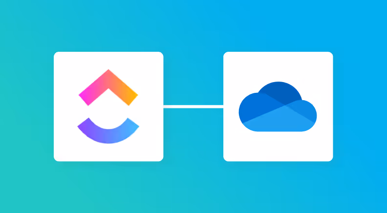 ClickUpとOneDriveの連携イメージ