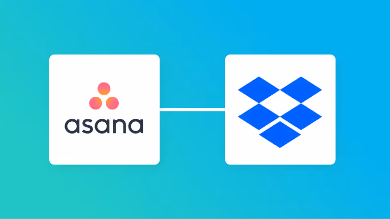 AsanaとDropboxの連携イメージ