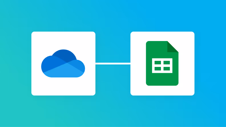 OneDriveとGoogle スプレッドシートの連携イメージ