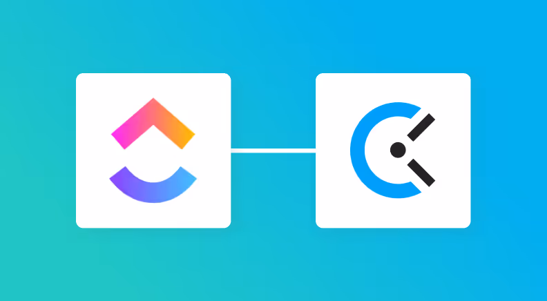 ClickUpとClockifyの連携イメージ