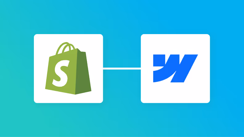 ShopifyとWebflowの連携イメージ