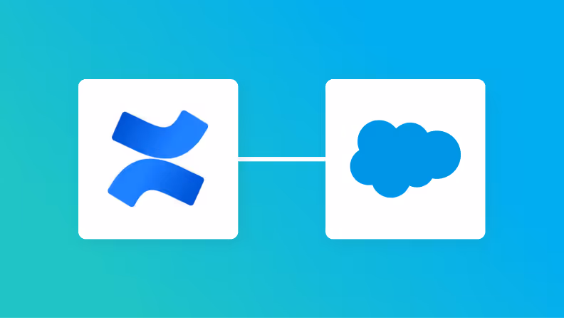 ConfluenceとSalesforceの連携イメージ