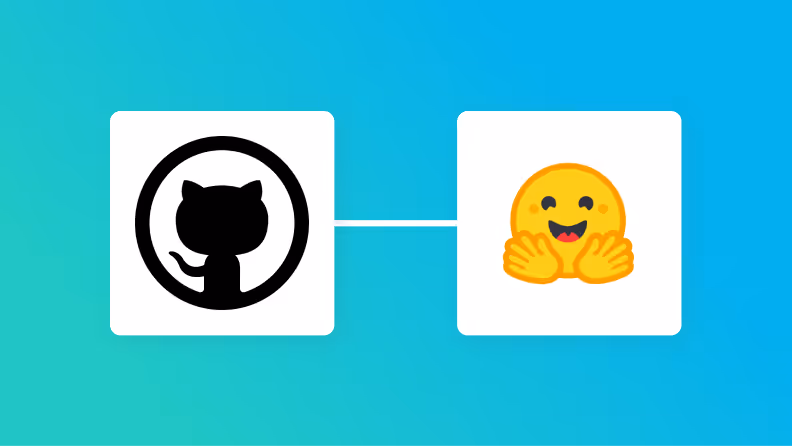 GitHubとHugging Faceの連携イメージ