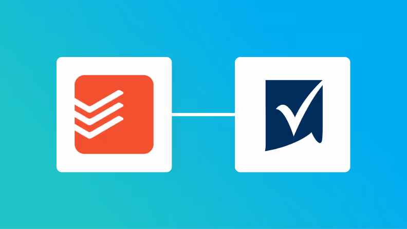 TodoistとSmartsheetの連携イメージ