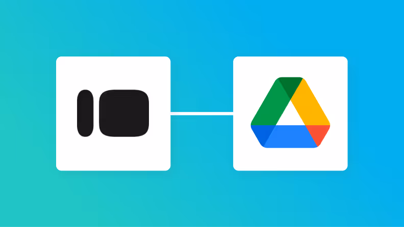 TypeformとGoogle Driveの連携イメージ