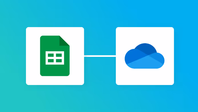 Google スプレッドシートとOneDriveの連携イメージ