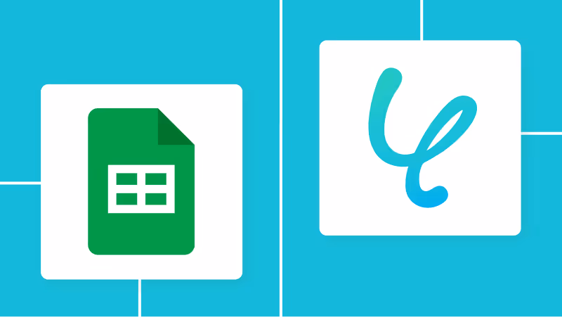 Google スプレッドシートとYoomの連携イメージ