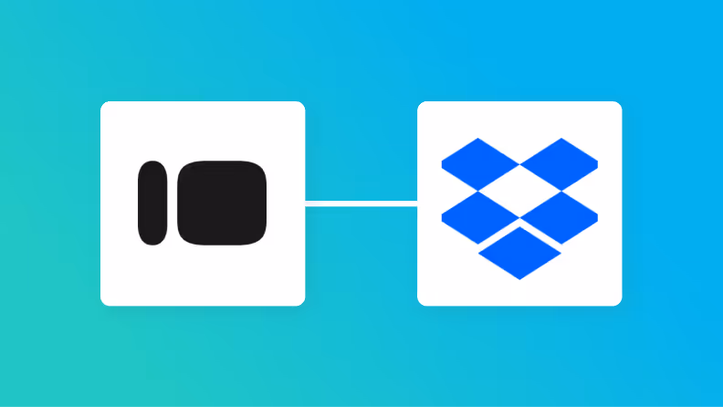 TypeformとDropboxの連携イメージ