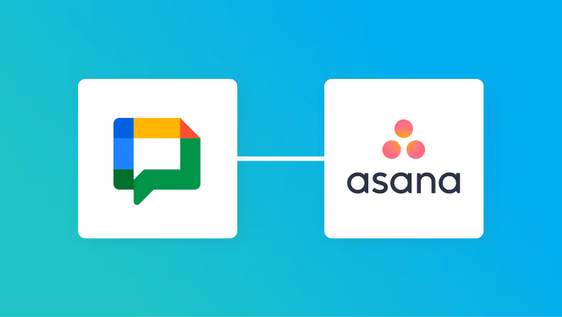 Google ChatとAsanaの連携イメージ