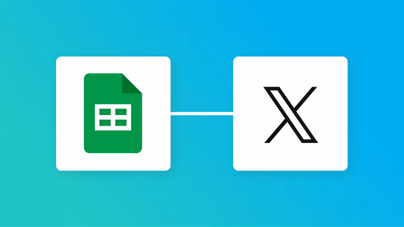 Google スプレッドシートとX(Twitter)の連携イメージ