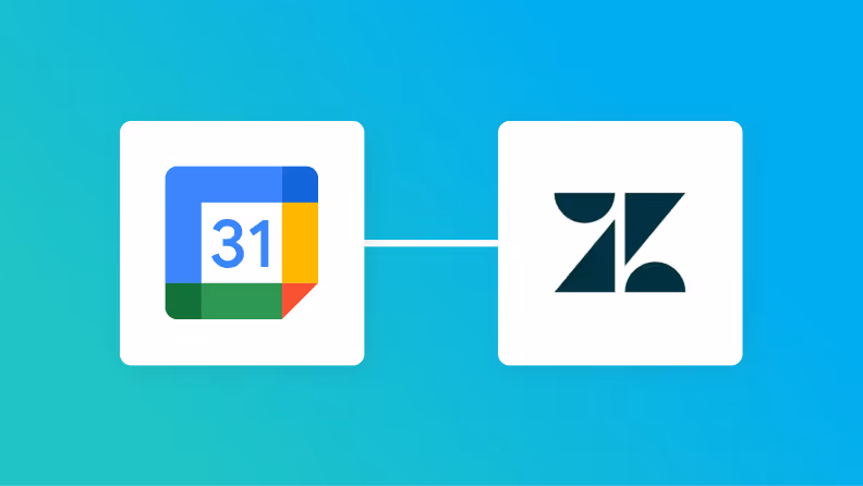 GoogleカレンダーとZendeskの連携イメージ