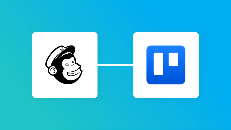 MailchimpとTrelloの連携イメージ