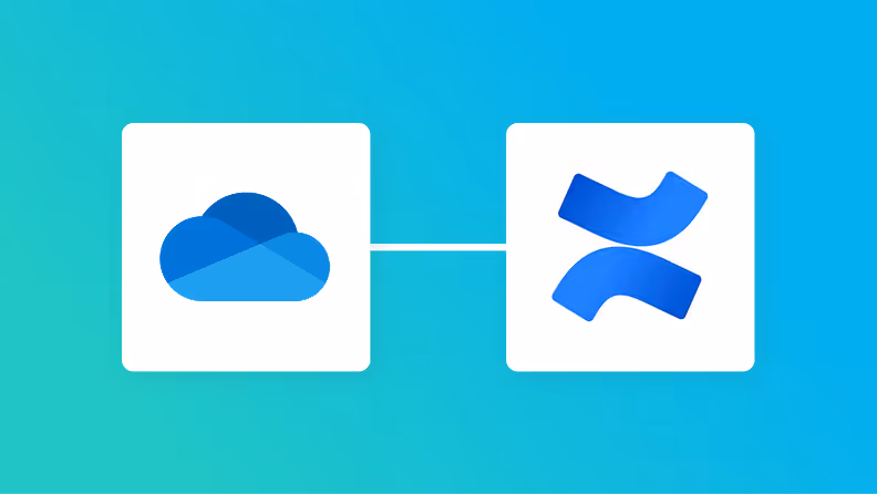 OneDriveとConfluenceの連携イメージ