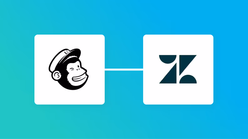 MailchimpとZendeskの連携イメージ