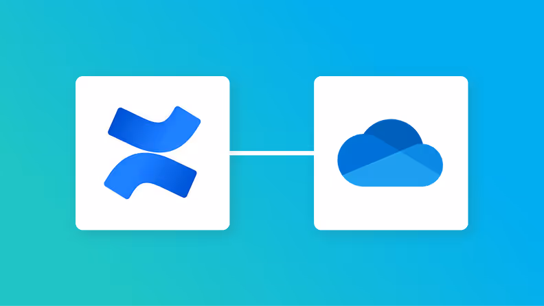 ConfluenceとOneDriveの連携イメージ