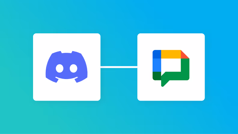 DiscordとGoogle Chatの連携イメージ