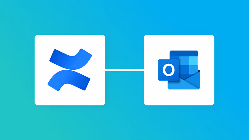 ConfluenceとOutlookの連携イメージ