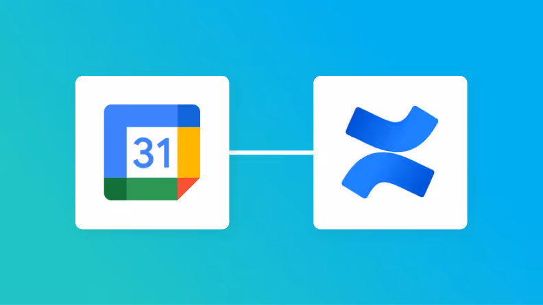 GoogleカレンダーとConfluenceの連携イメージ