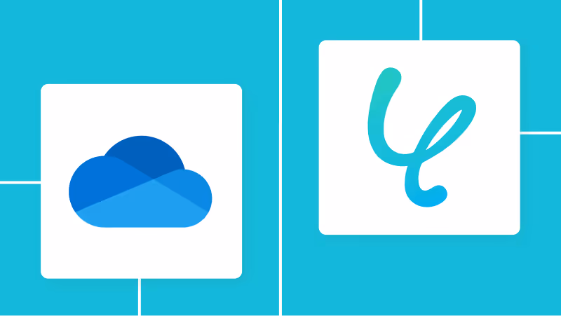 OneDriveとYoomの連携イメージ
