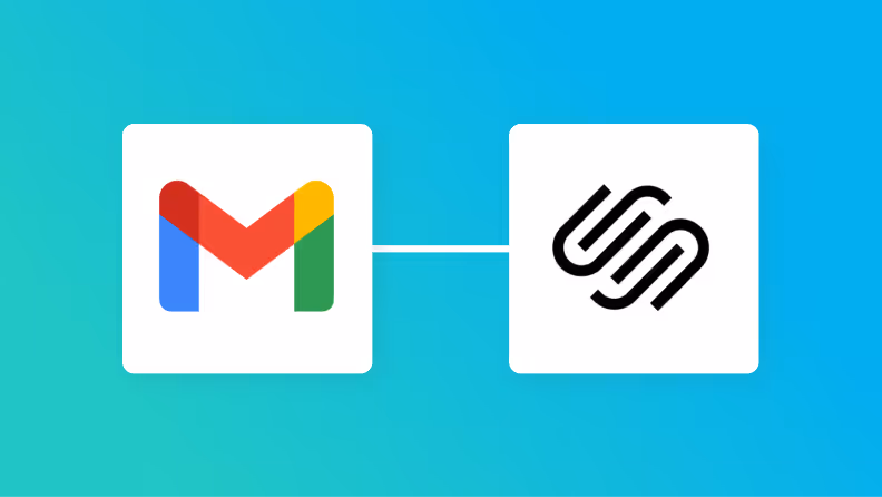 GmailとSquarespaceの連携イメージ