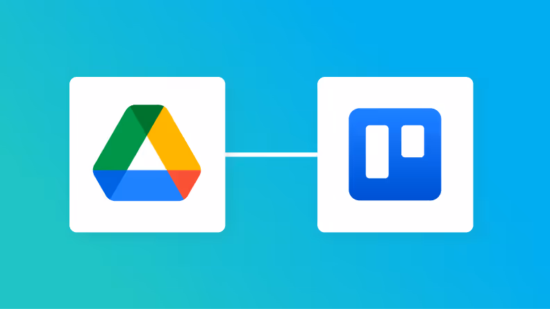 Google DriveとTrelloの連携イメージ