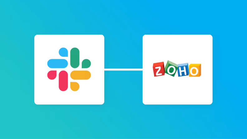 SlackとZoho CRMの連携イメージ