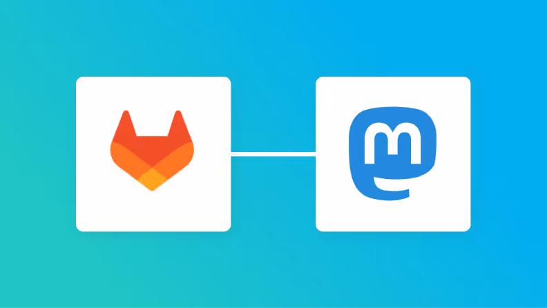GitLabとMastodonの連携イメージ
