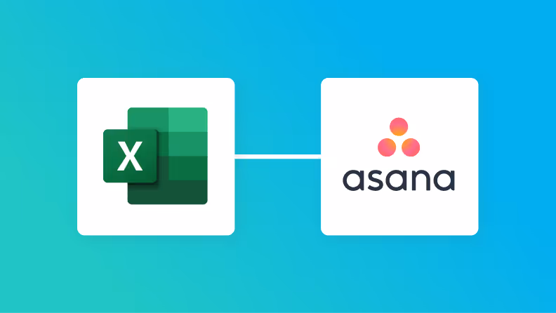 Microsoft ExcelとAsanaの連携イメージ