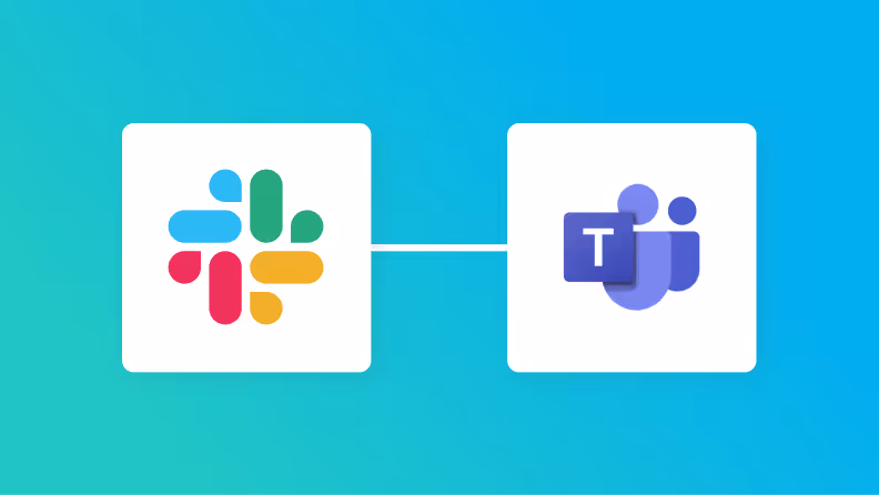 SlackとMicrosoft Teamsの連携イメージ
